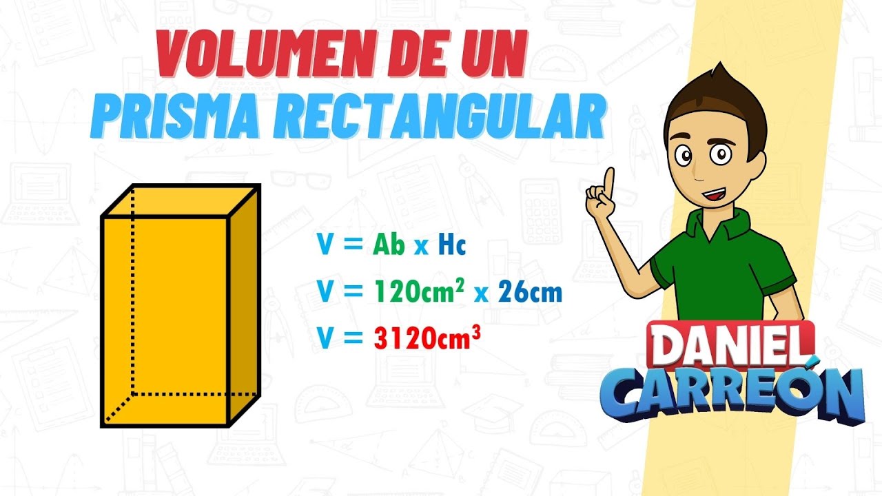 como se obtiene el volumen de un prisma