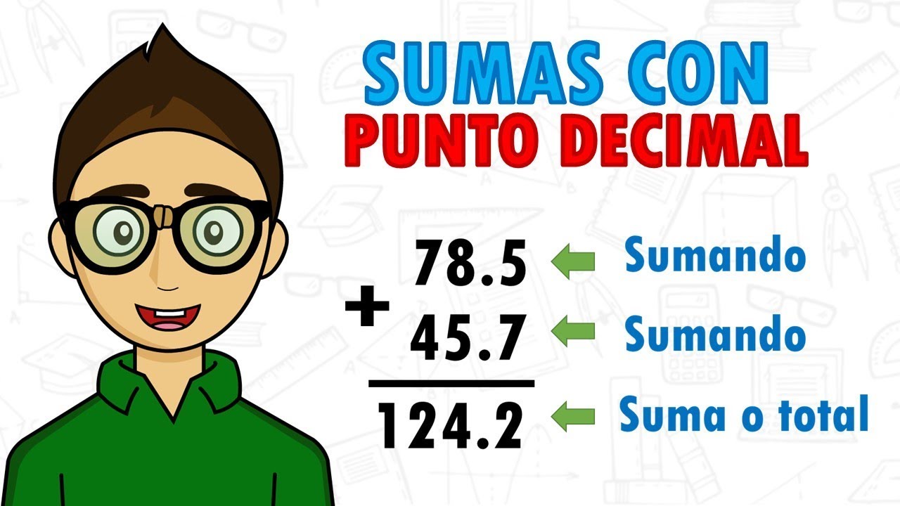 como se suma con punto decimal