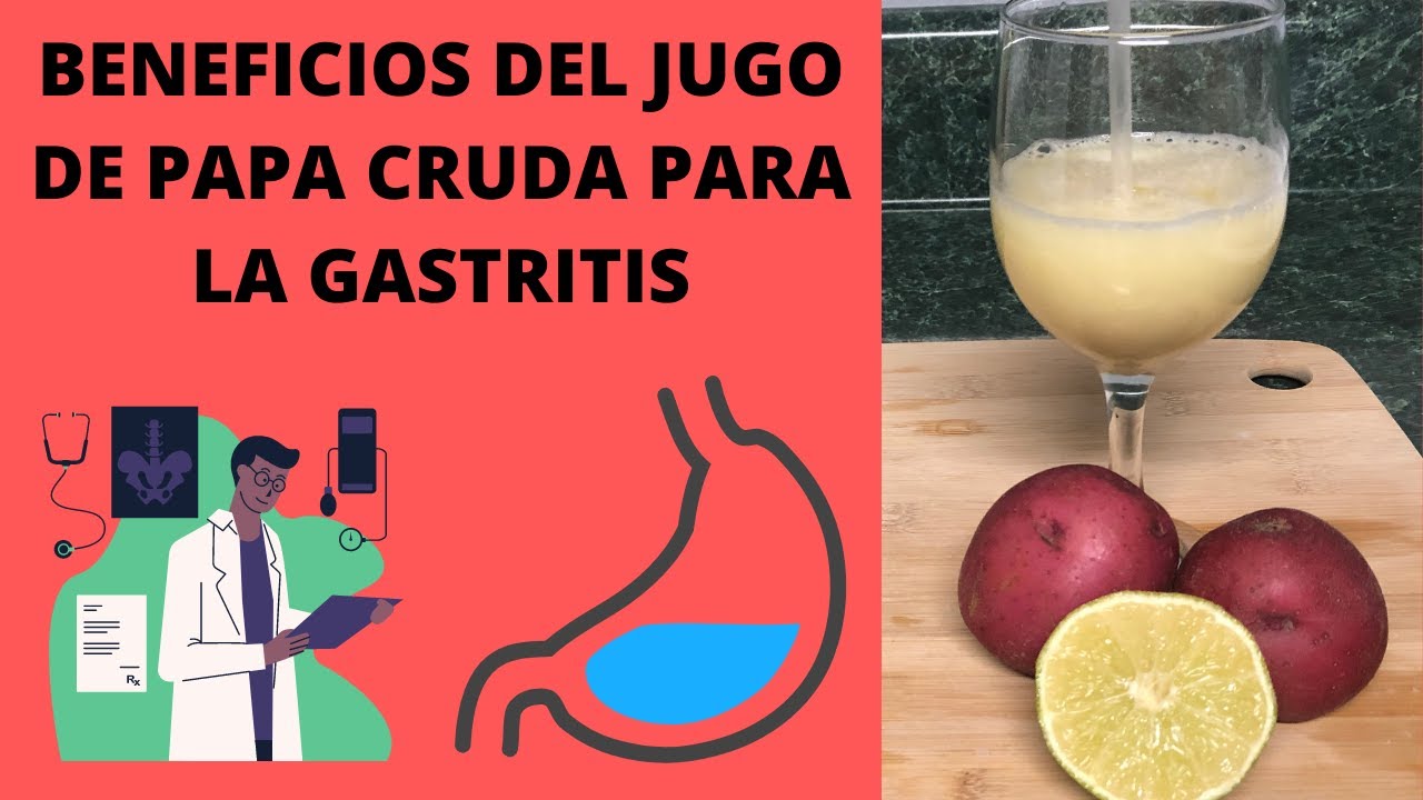 como se toma el jugo de papa para la gastritis